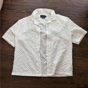 Men’s Abercrombie textured button-up